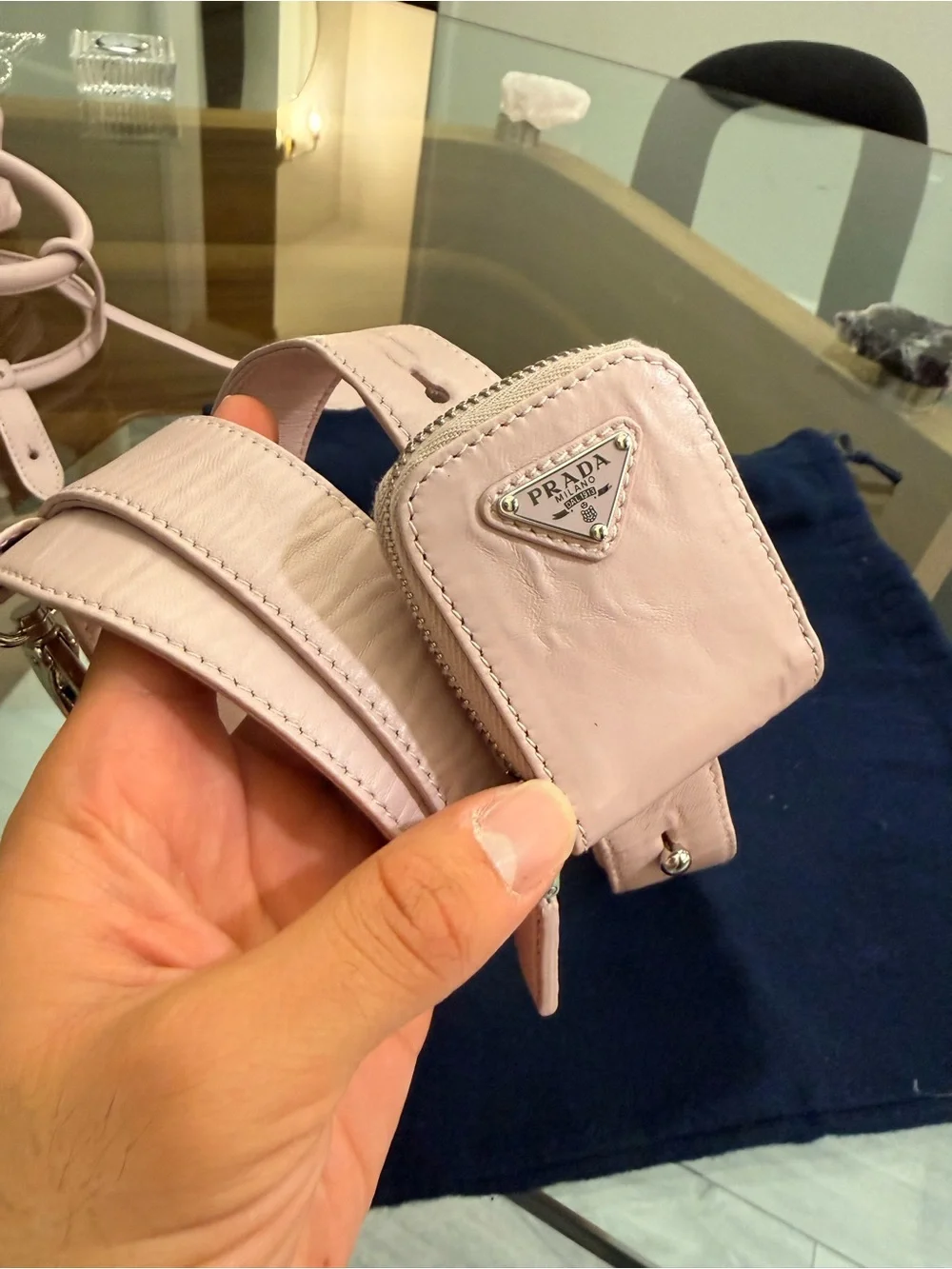 Prada Pink Re-Edition 2001 Top-Handle Bauletto Bag